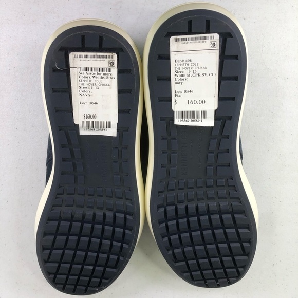 KENNETH Cole Navy The Mover Chukka Boots